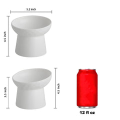 KITCHENLESTAR tilted-angle cat bowl aids center food and reduces mess.