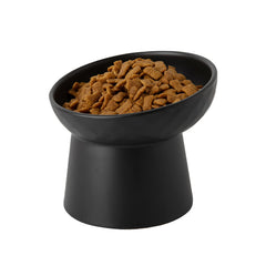 KITCHENLESTAR tilted cat bowl with 15 degree design for easier eating