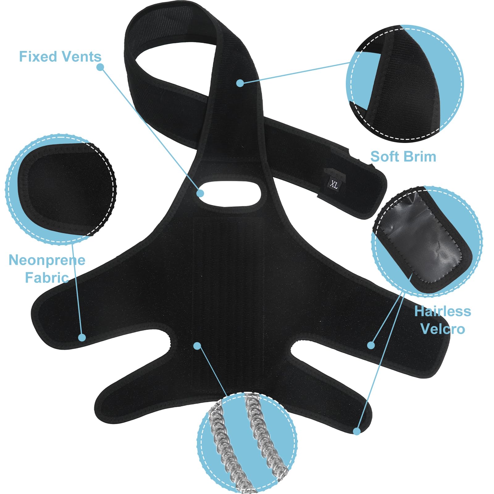 KitchMingle dog knee brace with metal spring stabilizers maintains secure joint protection.