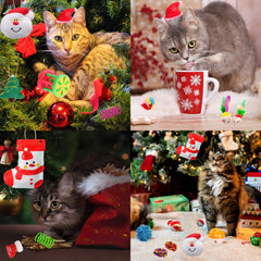 KITCHSTAR Christmas sock cat toy promotes curiosity during indoor games.