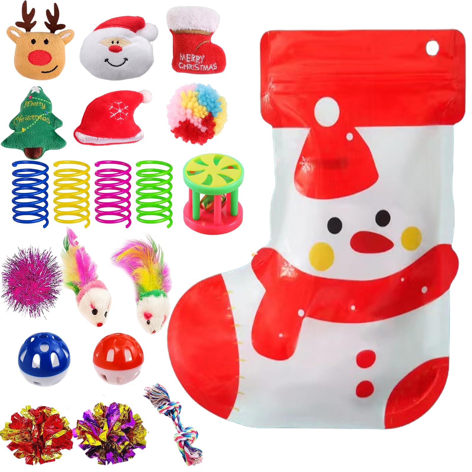 KITCHSTAR Christmas tree cat toy sparks playful energy for indoor play.