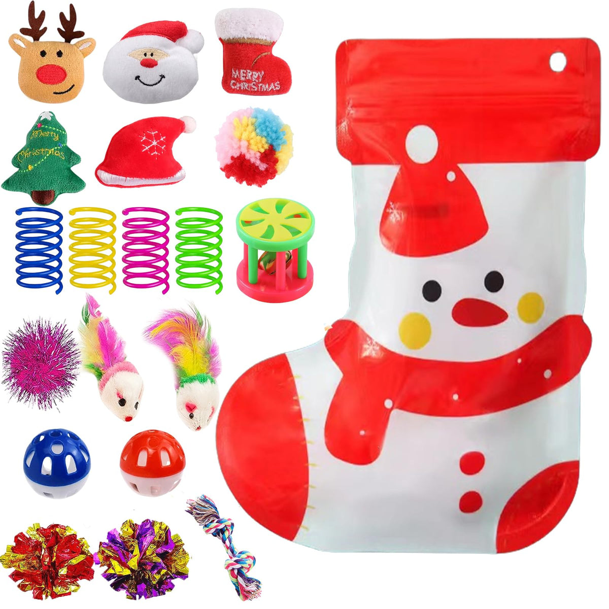 KITCHSTAR Christmas tree cat toy sparks playful energy for indoor play.