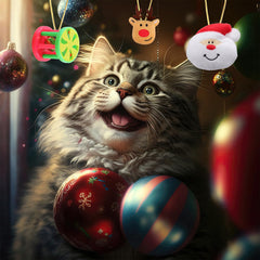 KITCHSTAR Father Christmas cat toy invites interactive play and bonding.