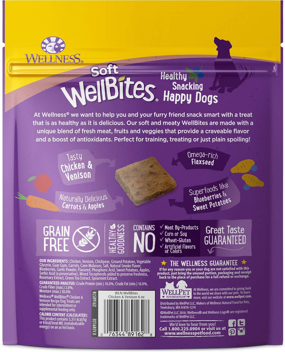 KITMOUS Wellness Soft WellBites chicken-lamb 6oz bites ideal for all ages and gentle chews