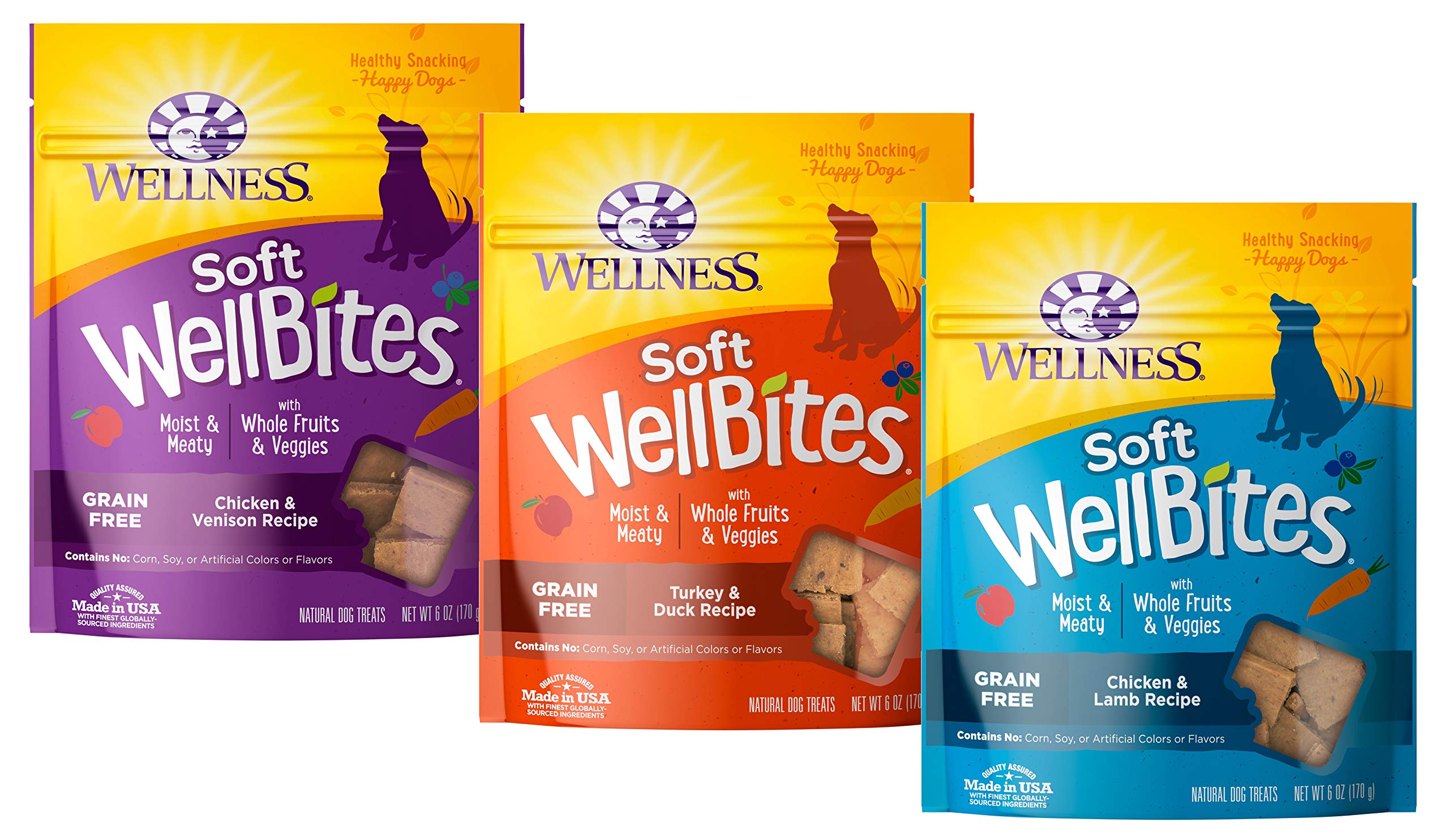 KITMOUS Wellness Soft WellBites chicken-venison 6oz close-up of chewy treats for training rewards