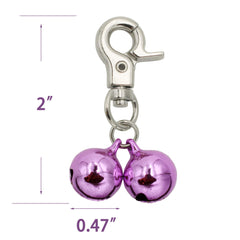 KITTAIL heavy-duty snap clips secure bells for active dogs and cats.