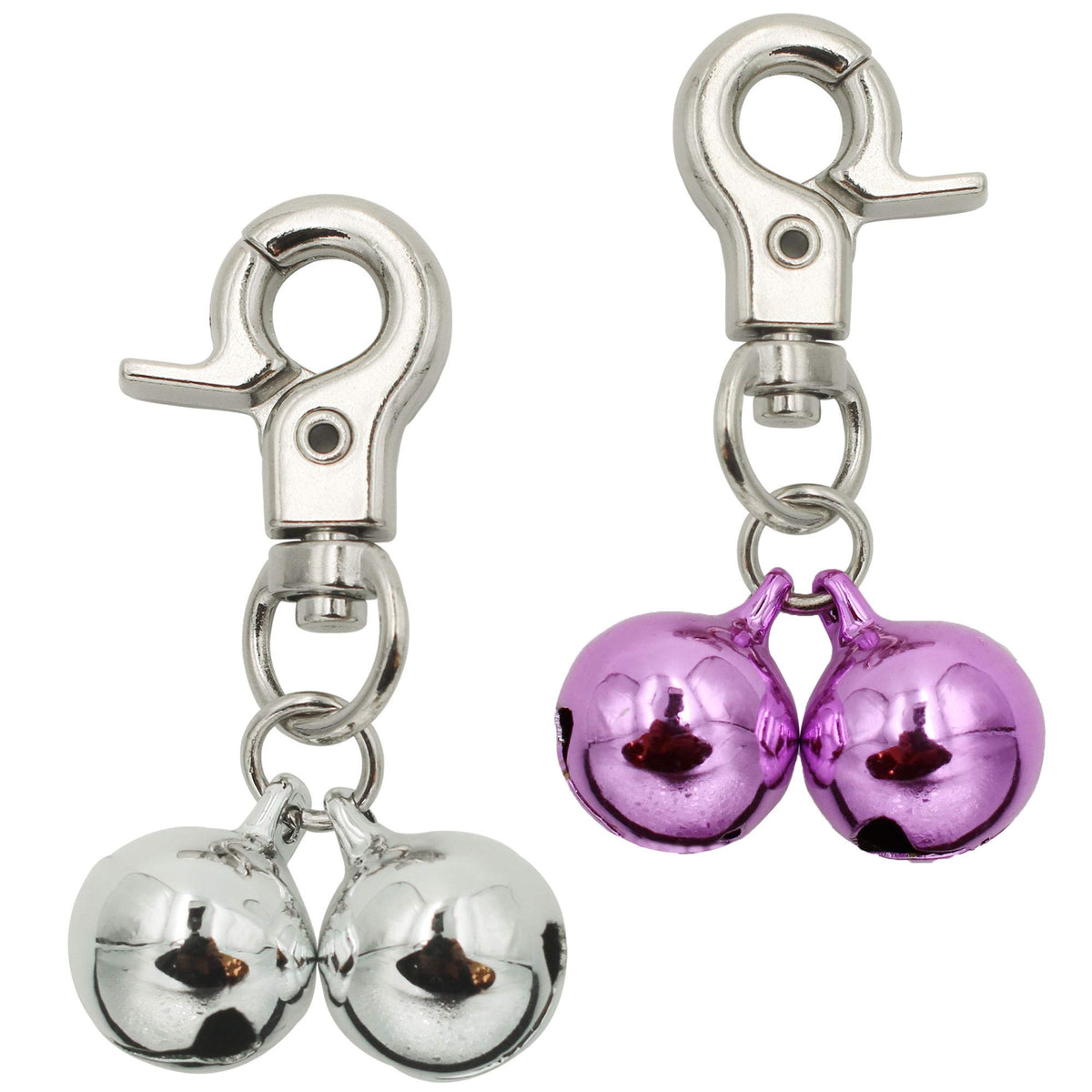 KITTAIL stainless steel bells on a dog collar provide durable visibility during outdoor walks.