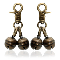 KITTAIL copper bells closeup showing crisp audible alerts for outdoor dogs
