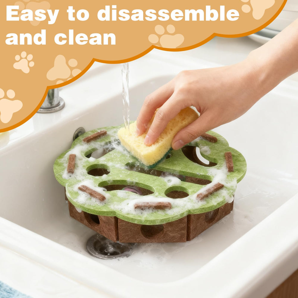 kittern cat-enrichment with built in bell ball for interactive, sound driven play