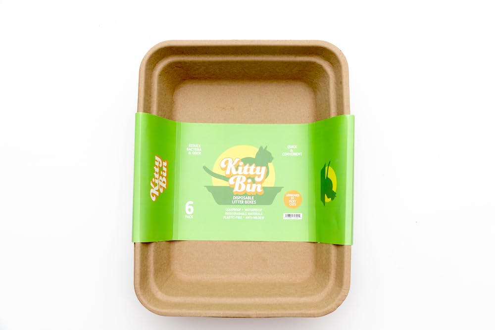 Kitty Bin biodegradable-materials litter box demonstrates eco-friendly construction.