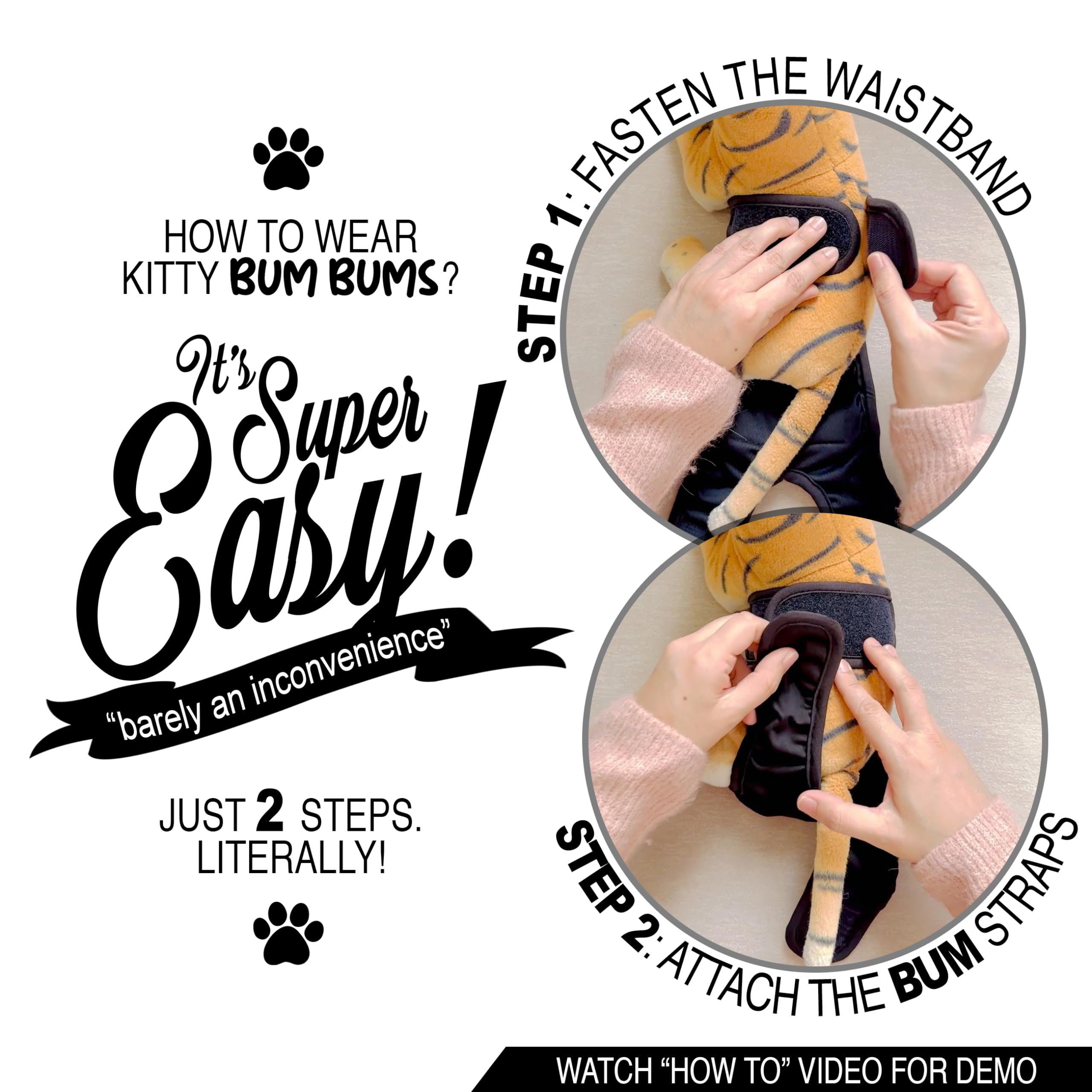 Kitty BumBums breathable inner layer maintains cat comfort
