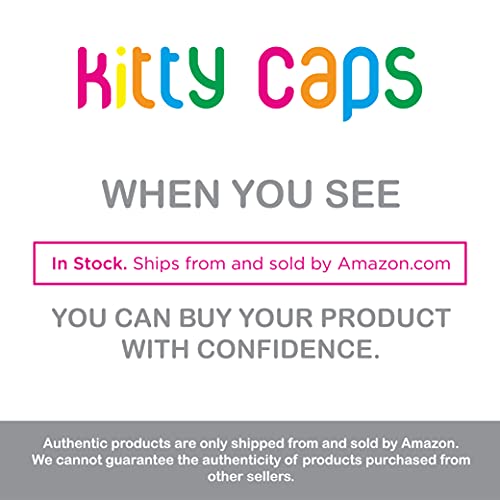 Colorful Kitty Caps in black with gray tips and baby blue for stylish paw protection