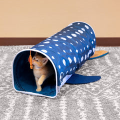 Kitty City Whale Shark Tunnel open-mouth entry supports quick, interactive play sessions.