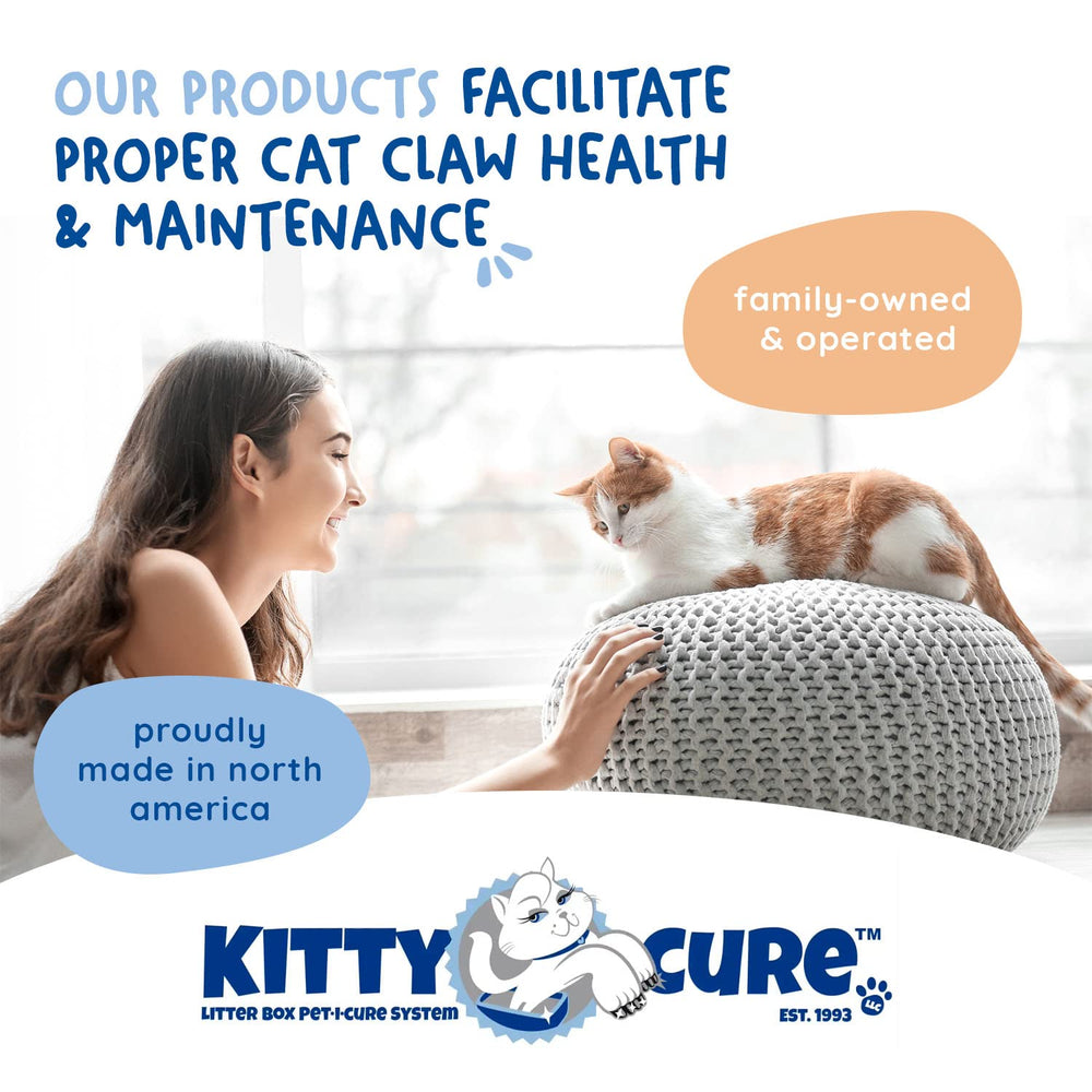 Kitty Cure scratcher lasts up to two months with regular litter box use