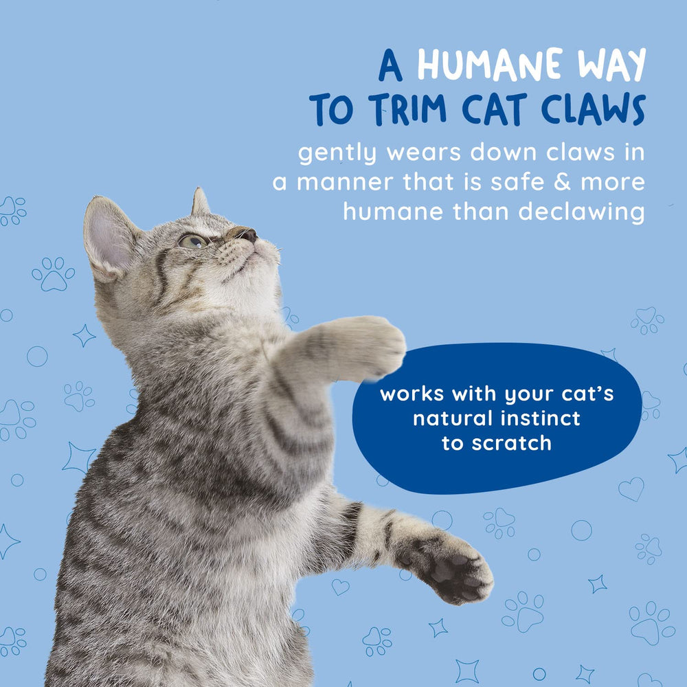 Kitty Cure USA-made non-toxic materials support a safe, humane claw care option