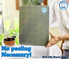 Kitty Cure nail file scratcher with aluminum oxide coating offers odor resistance in damp litter areas