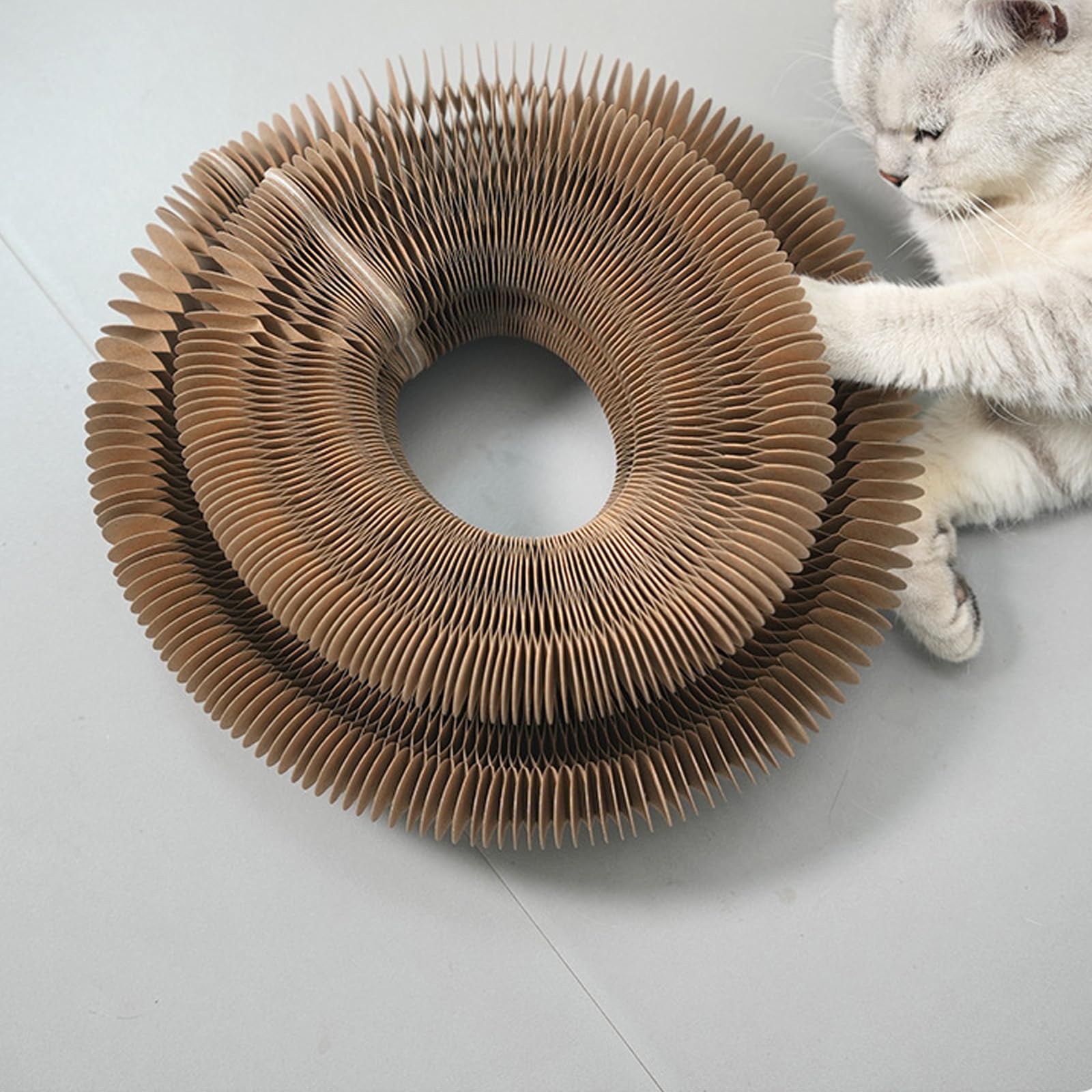 Kitty Curlz convertible shapes let cats rest or play in different configurations.