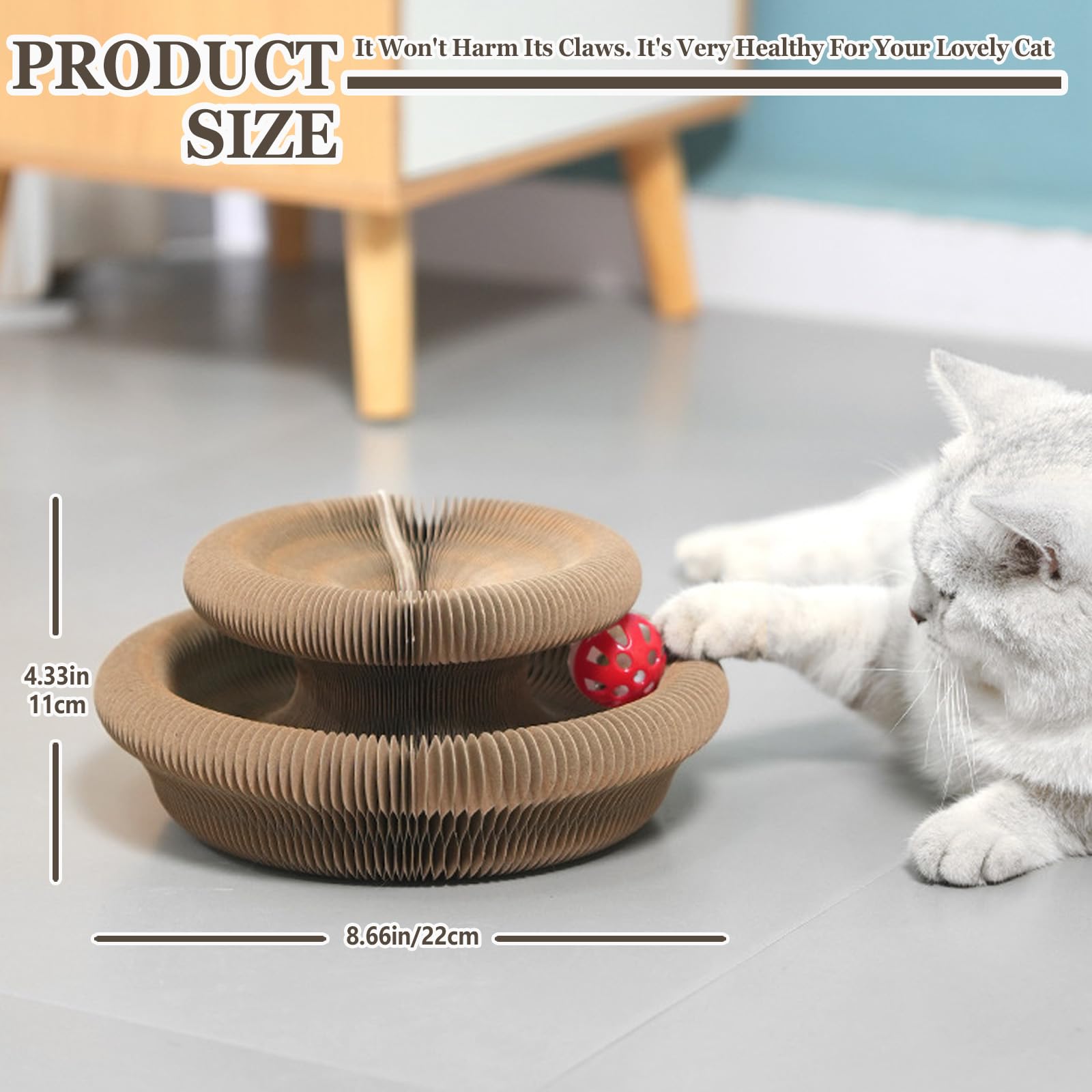 Kitty Curlz reversible infinity shape offers versatile scratching surfaces for stimulation.