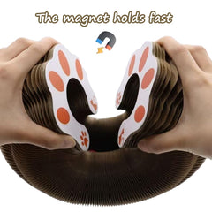 Kitty Kurlz honeycomb cardboard texture delivers a durable scratching surface and eco-friendly materials.