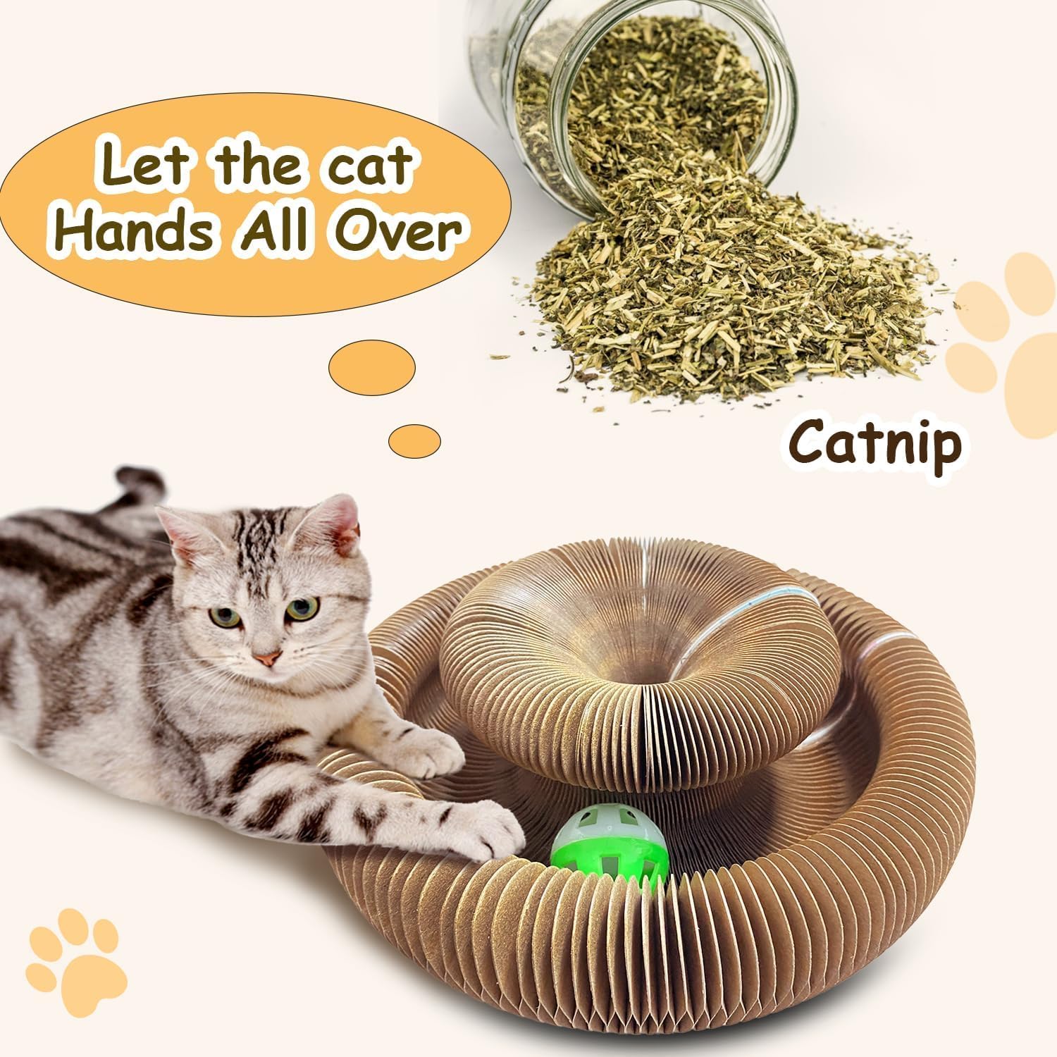 Kitty Kurlz recycled corrugated cardboard demonstrates long-lasting durability.