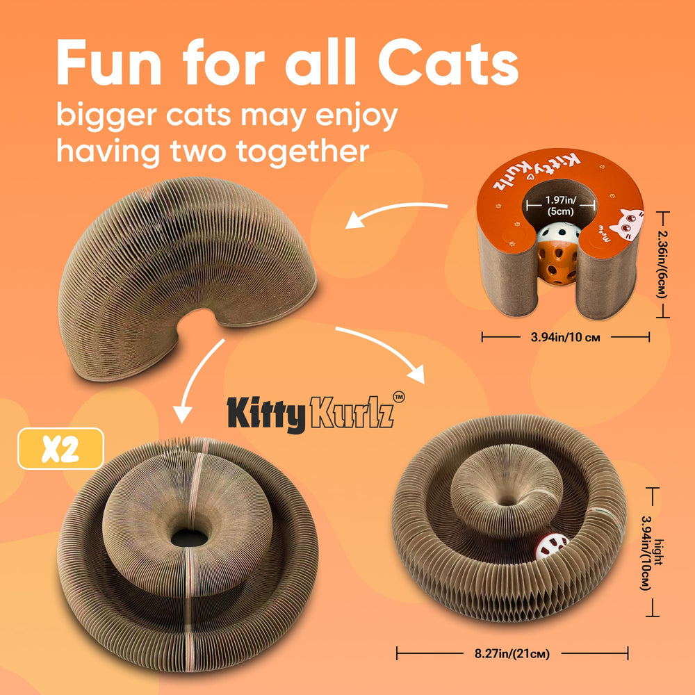 Kitty Kurlz reversible scratcher side B provides renewed texture after flipping.