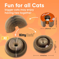 Kitty Kurlz reversible scratcher side B provides renewed texture after flipping.