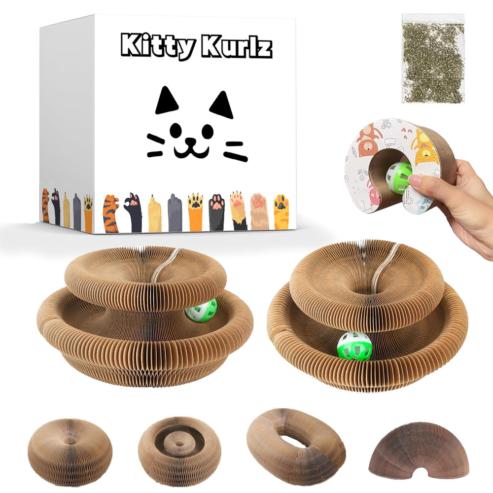 Kitty Kurlz reversible infinity toy setup offers endless shapes for engaging, mentally stimulating play.