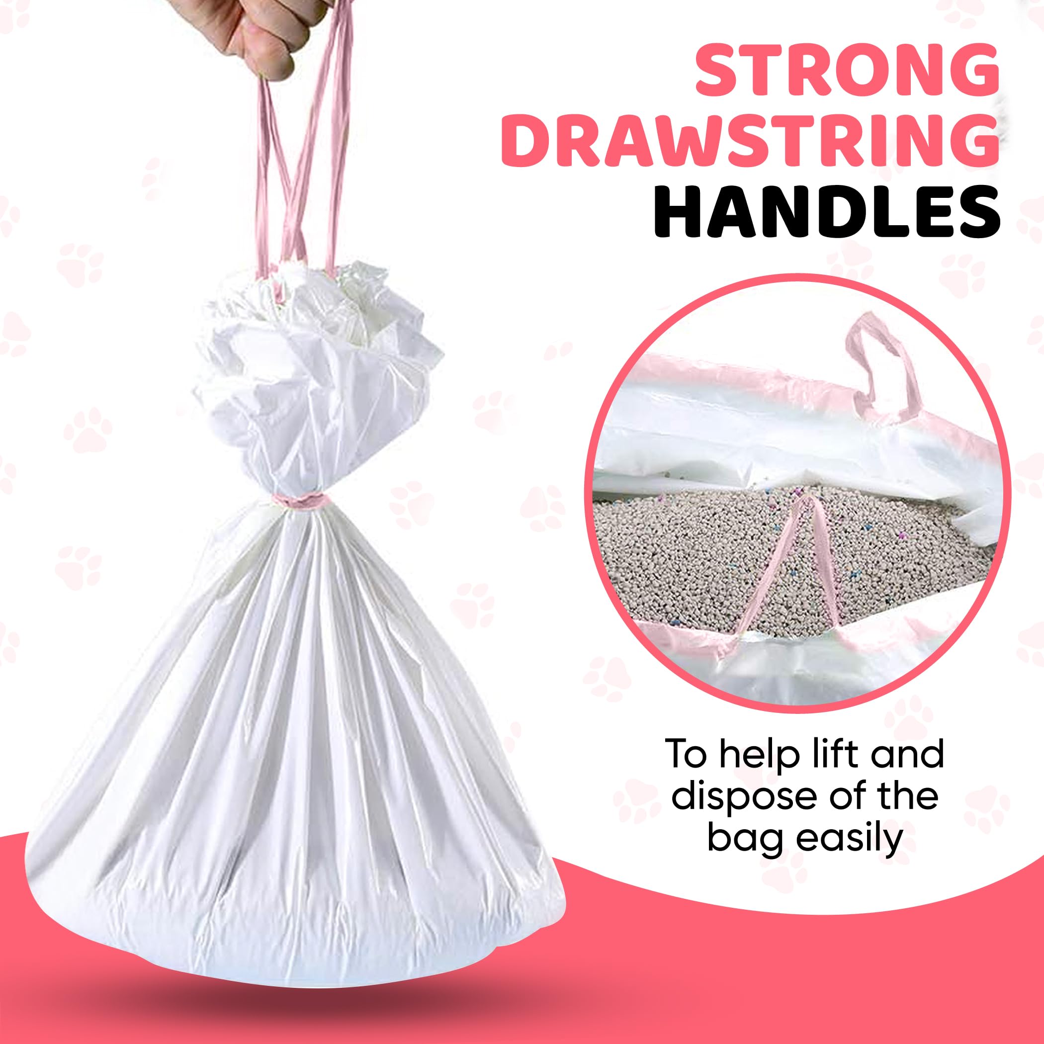 Kitty Litty extra heavy duty liners for leak-proof disposal.