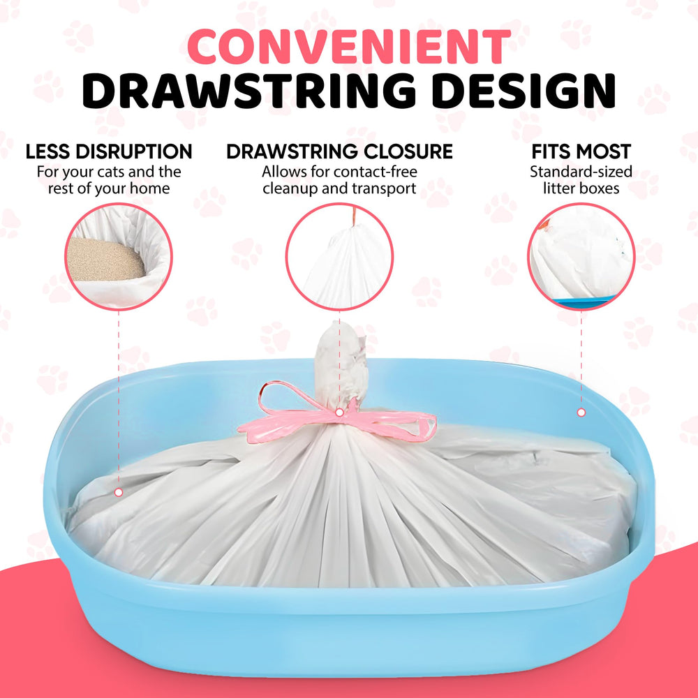 Kitty Litty jumbo liner in use during cleaning.