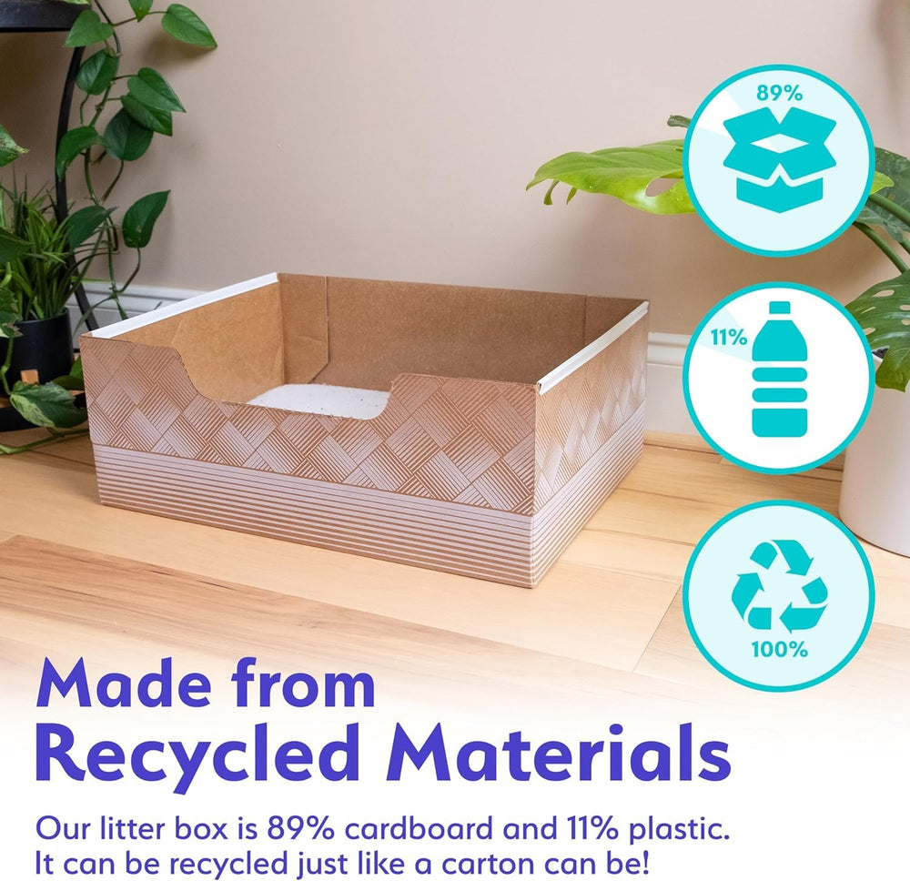 Kitty Poo Club leakproof 2-pack lid close-up emphasizes secure seal and odor containment.