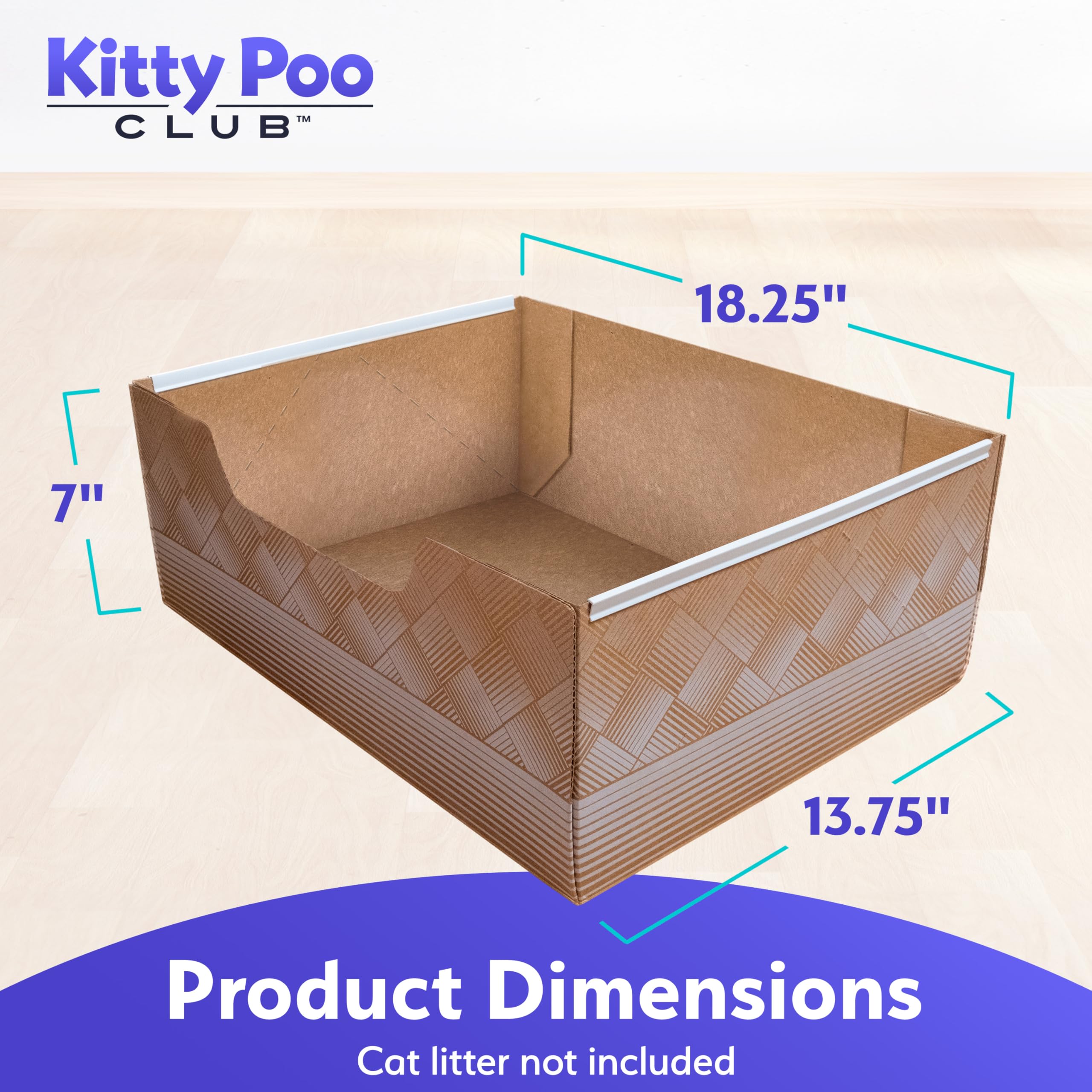 Kitty Poo Club leakproof 2-pack side view highlights easy disposal and mess-free use.