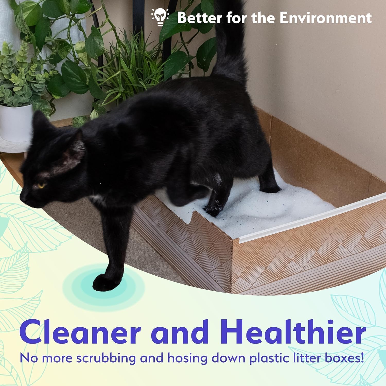 Kitty Poo Club recyclable materials reduce waste and simplify disposal.