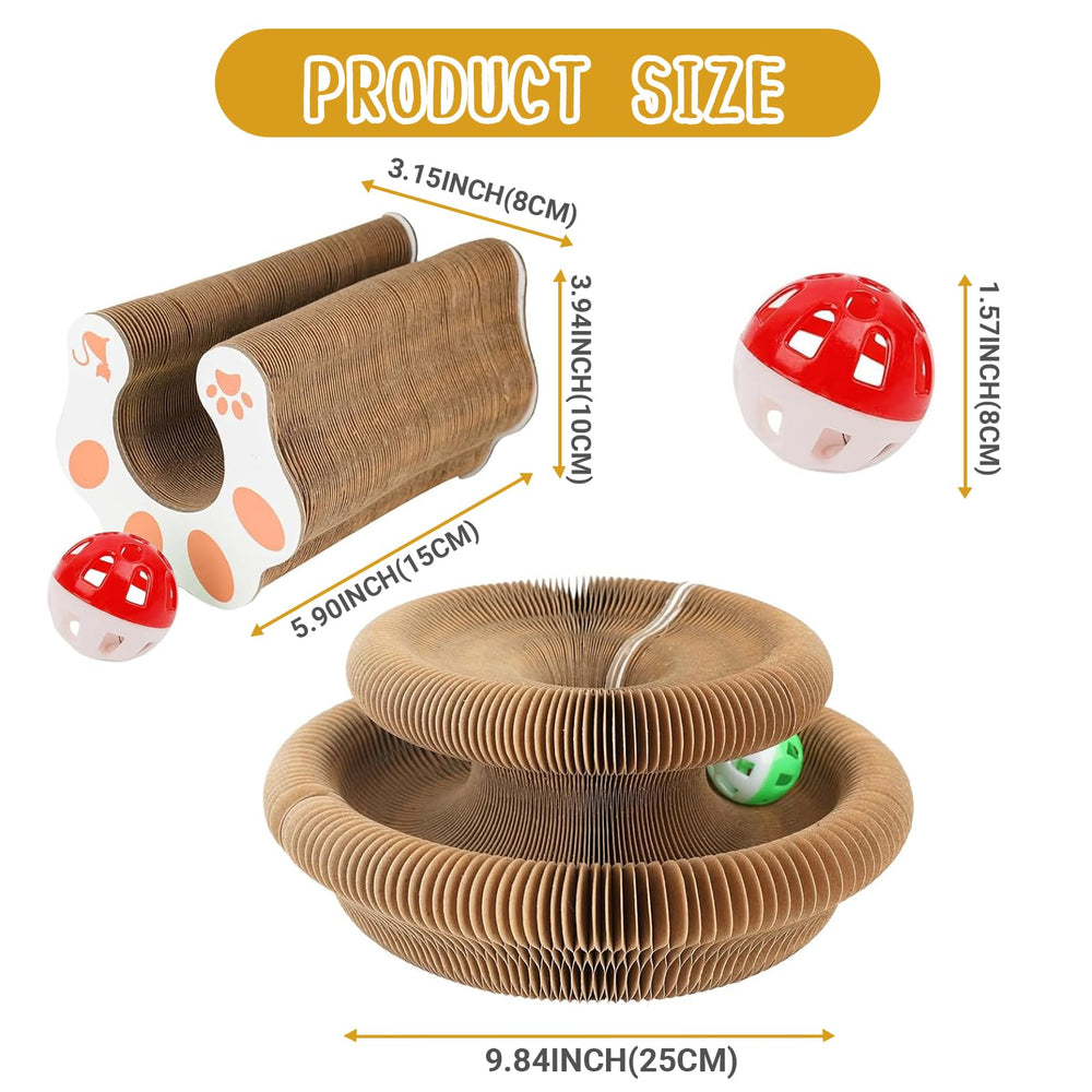 Kitty Curlz Magic Organ Cat Toy reduces furniture wear by offering claw activity outlet.