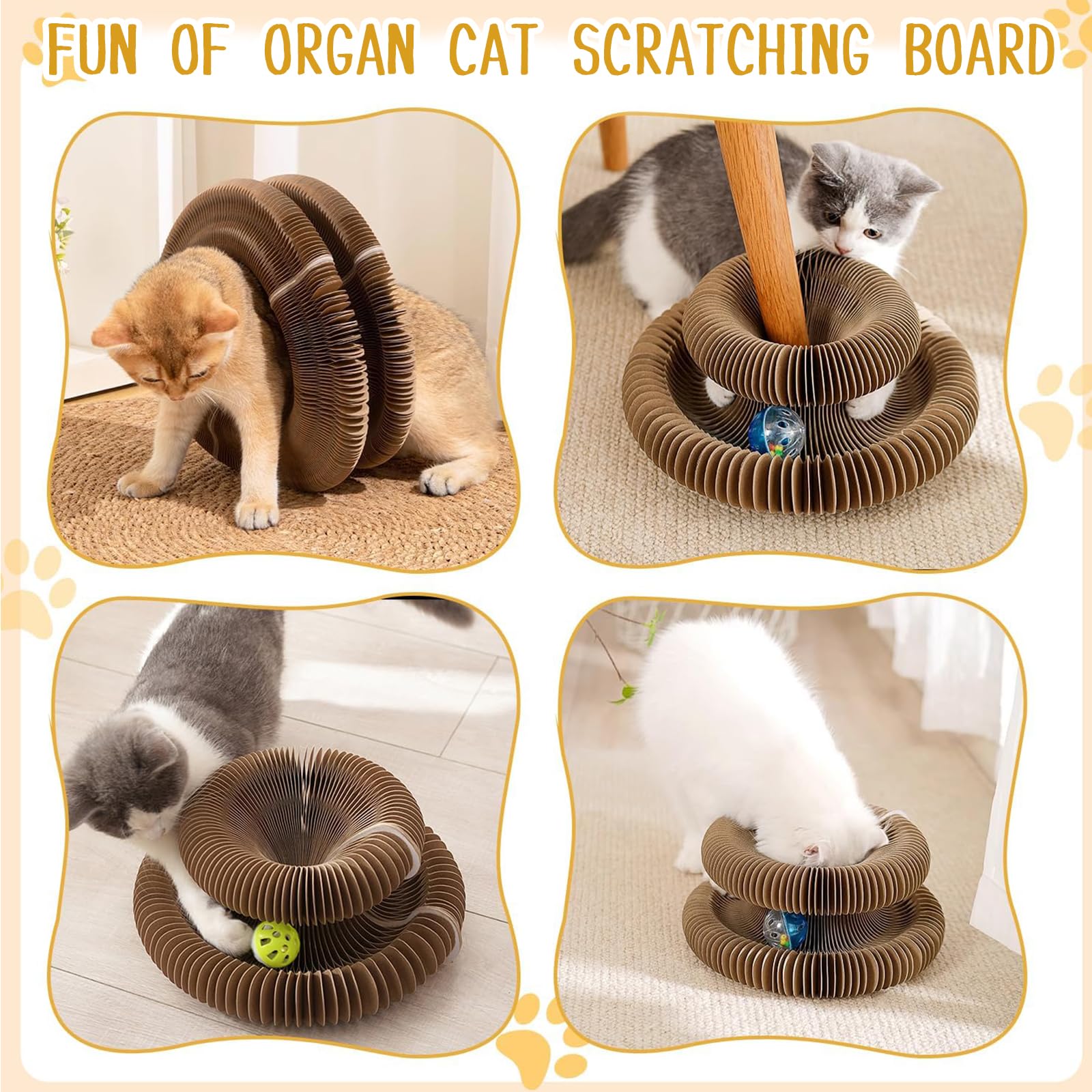 Kitty Curlz Magic Organ Cat Toy sturdy construction withstands sharp claws during play.
