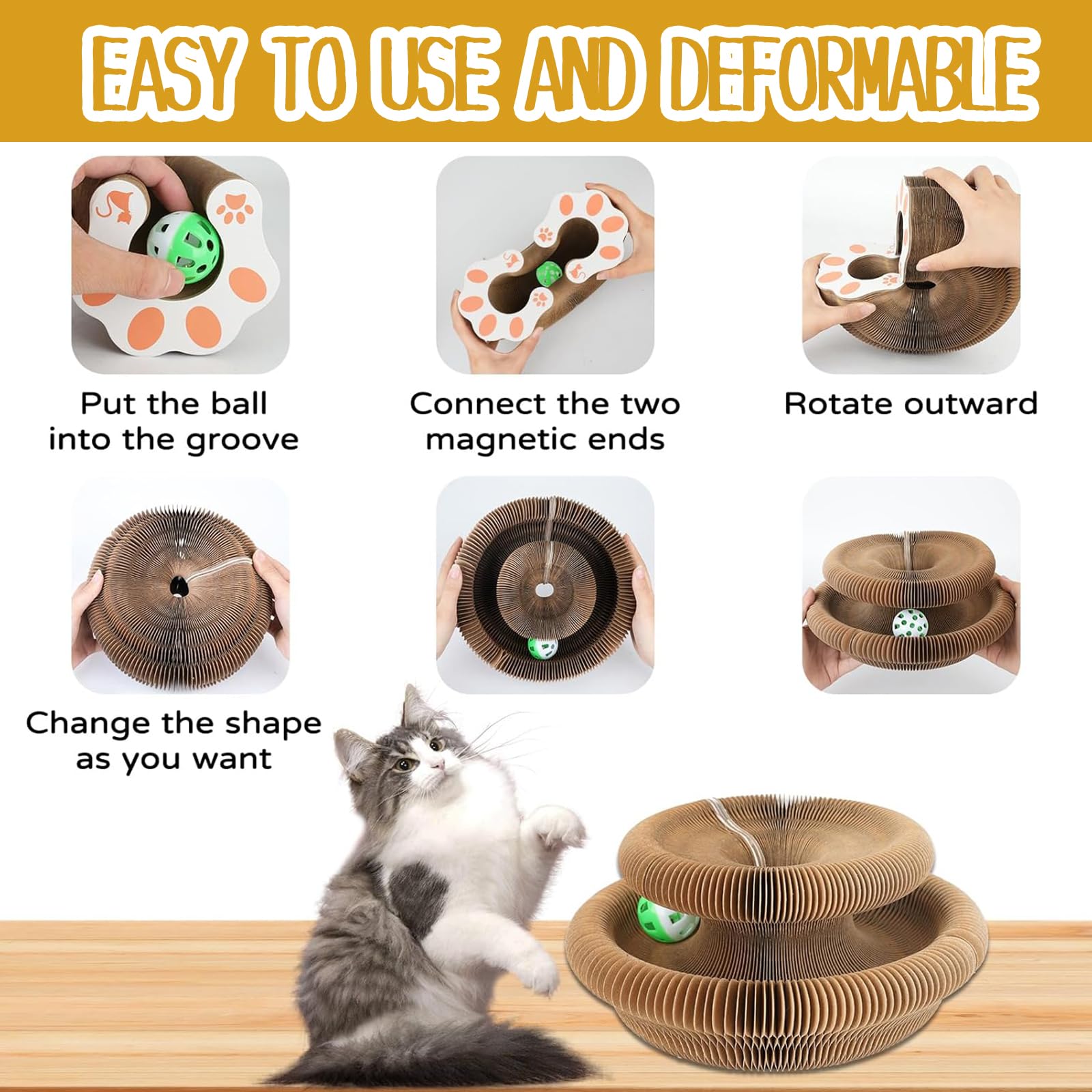 Kitty Curlz Magic Organ Cat Toy interactive setup keeps cats busy when you’re away.