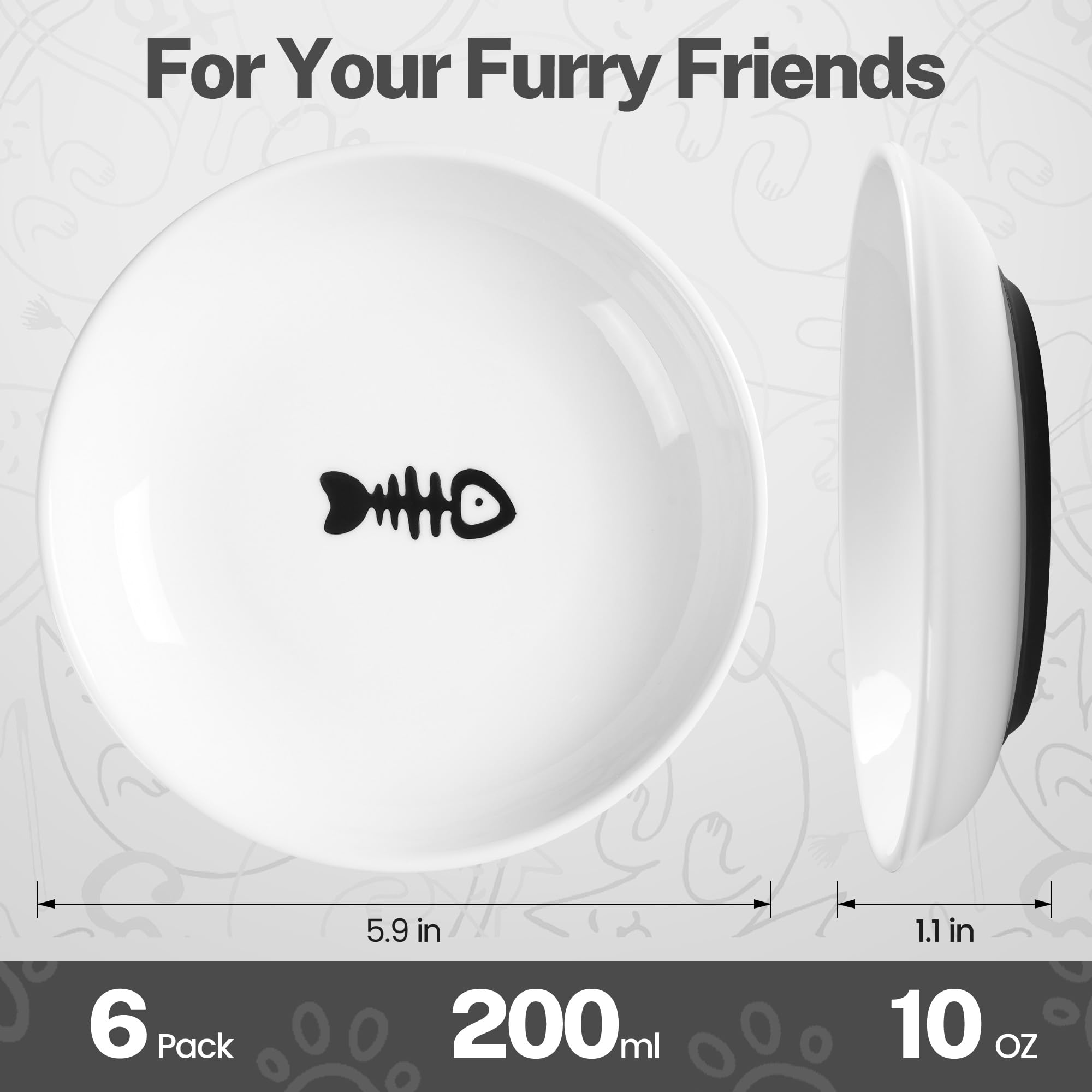 Kitwinney six-pack cat bowls deliver quiet, easy-care feeding options.