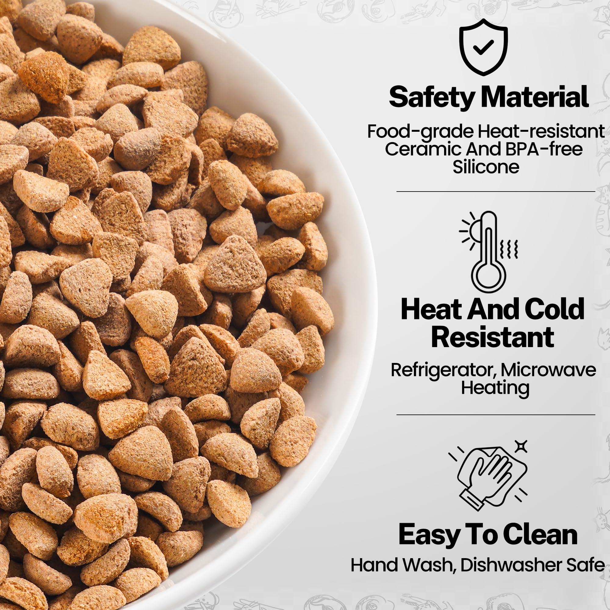 Kitwinney whisker-friendly design prevents whisker fatigue during feeding sessions.