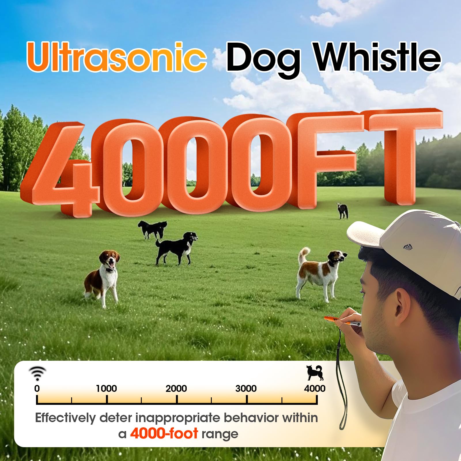 KIVORA dog whistle IPX4 waterproof design supports rain or spray training sessions