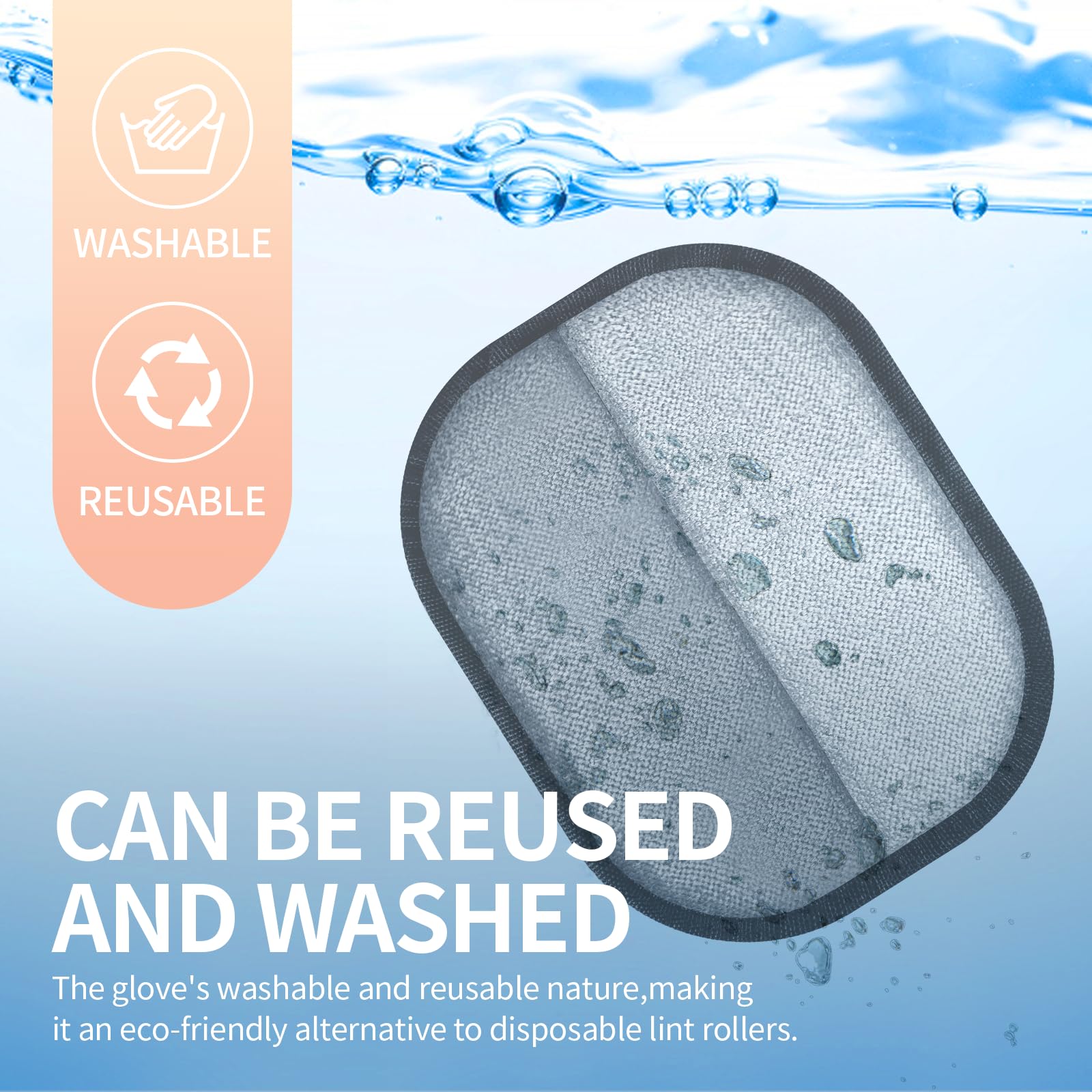 Kivori car-interior fur removal glove keeps seats clean