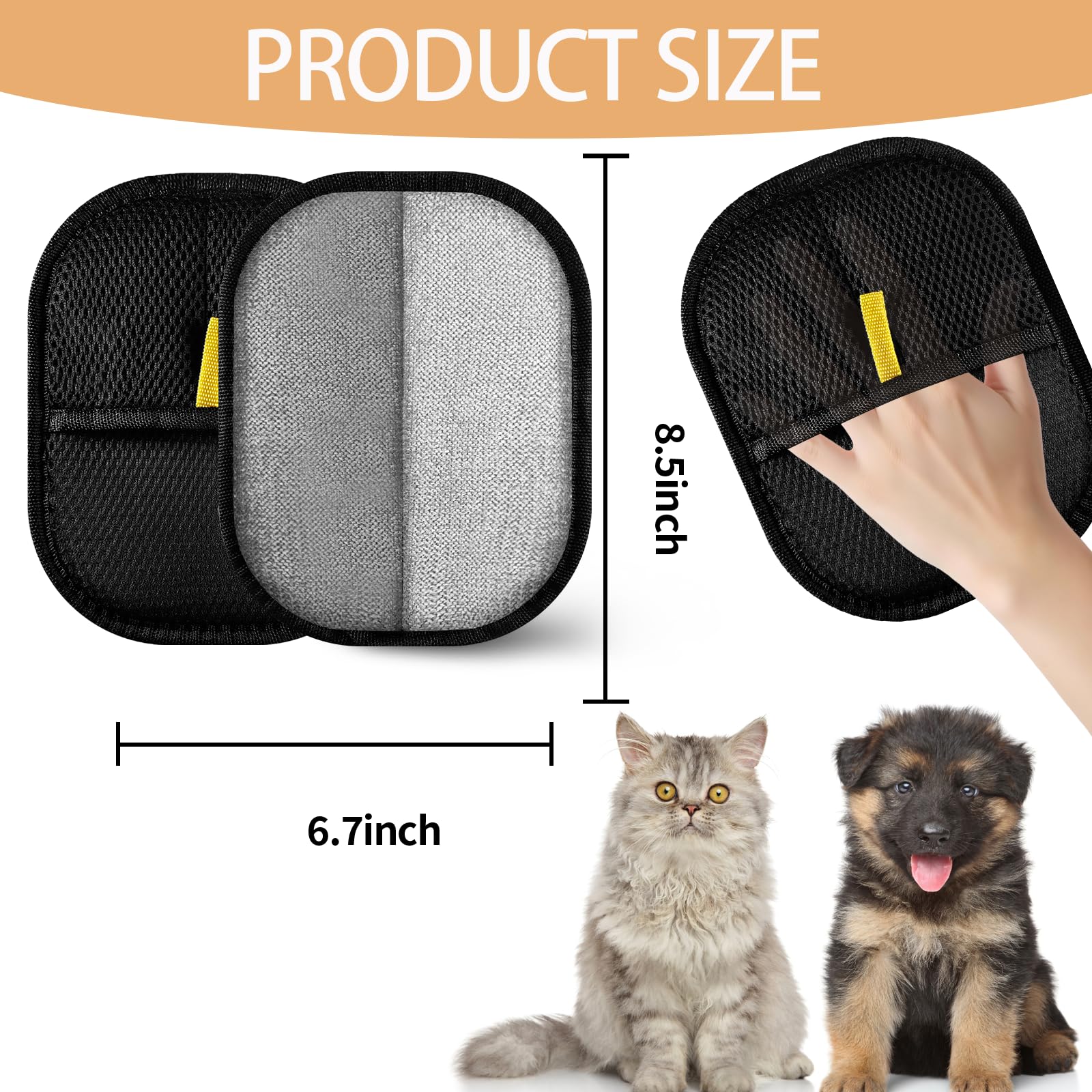Kivori dog and cat grooming gloves improve grooming sessions