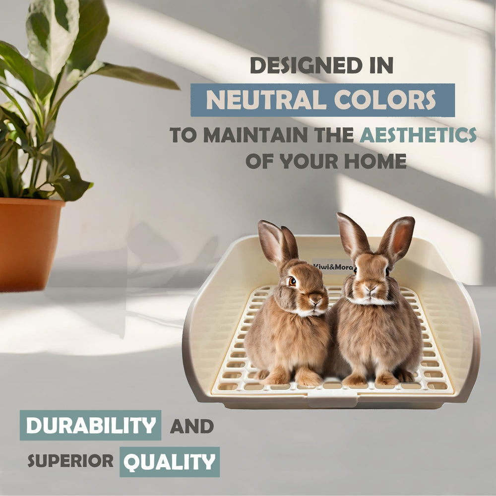 Kiwi & Mora rabbit litter box pad kit supports versatile bedding and easy refreshes.