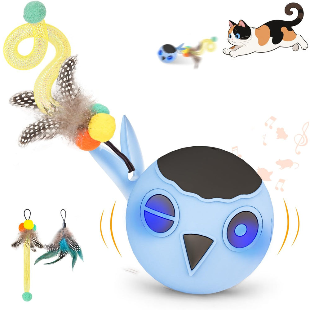 KiwiLove cat toy blue ball appearance sparks curiosity and indoor play