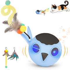 KiwiLove cat toy blue ball appearance sparks curiosity and indoor play
