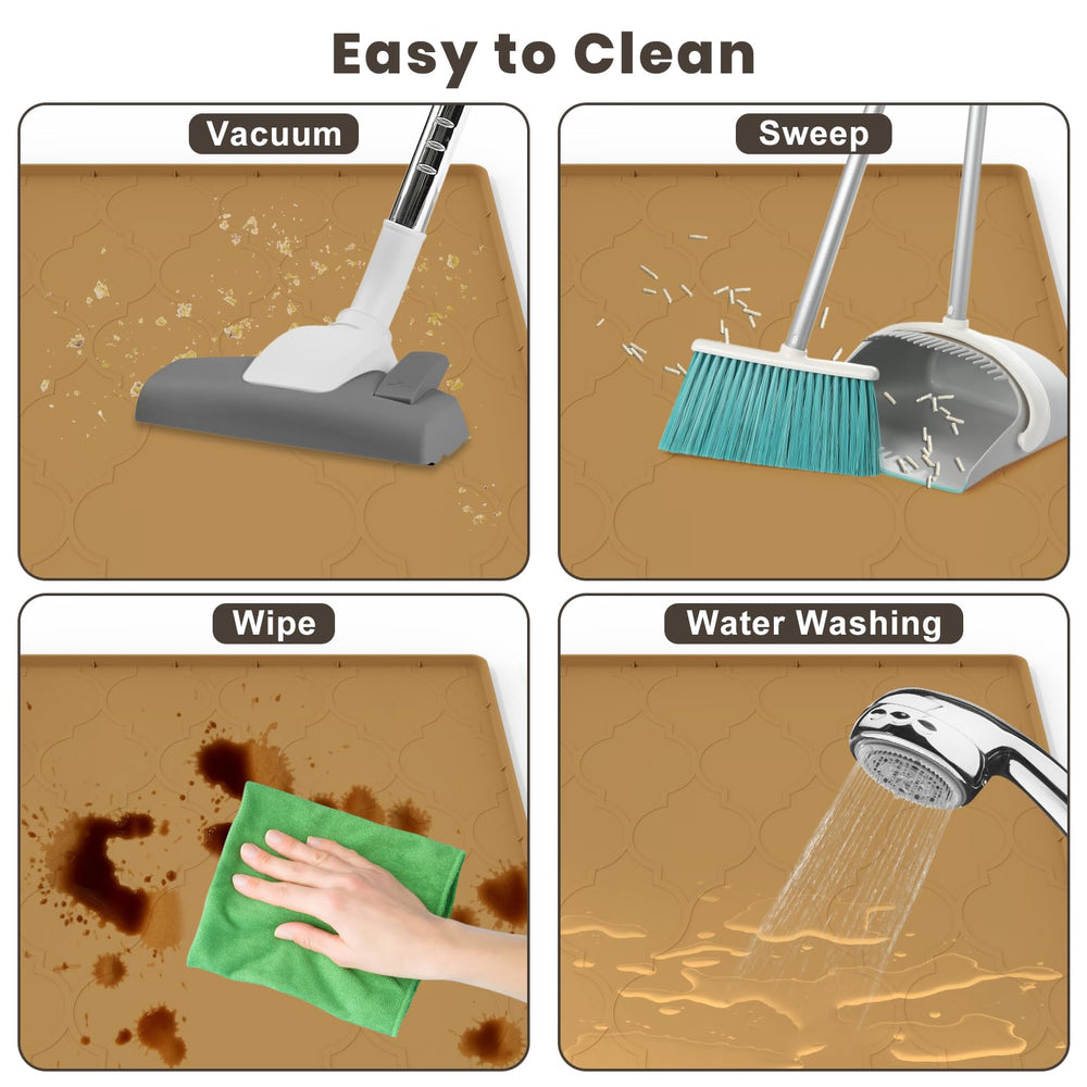 KIXCVDM durable non-slip mat stays in place on floors