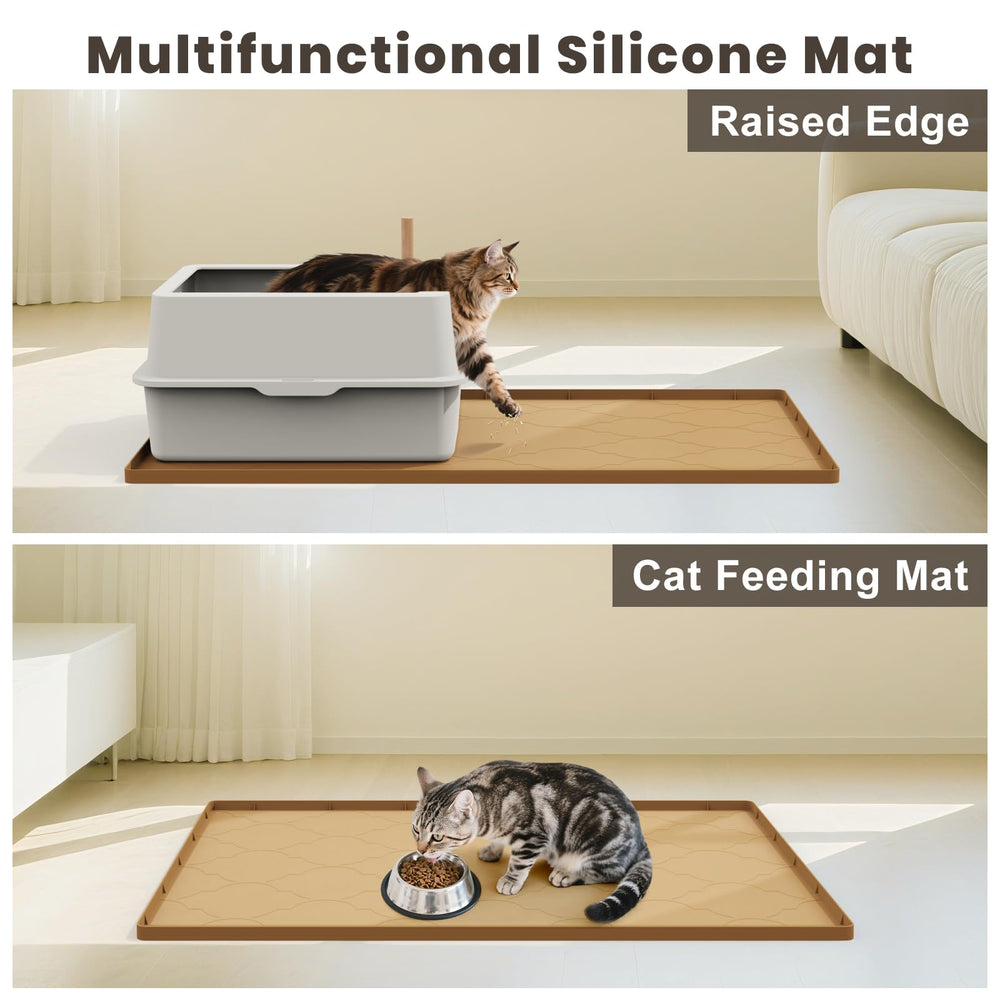 KIXCVDM multifunction mat placed under bowls catches spills