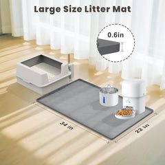 KIXCVDM easy-clean silicone surface for quick litter removal