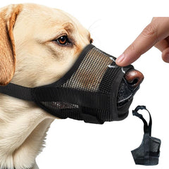 KixMalkinly dog muzzle breathable mesh for large dogs enhances airflow and comfort.