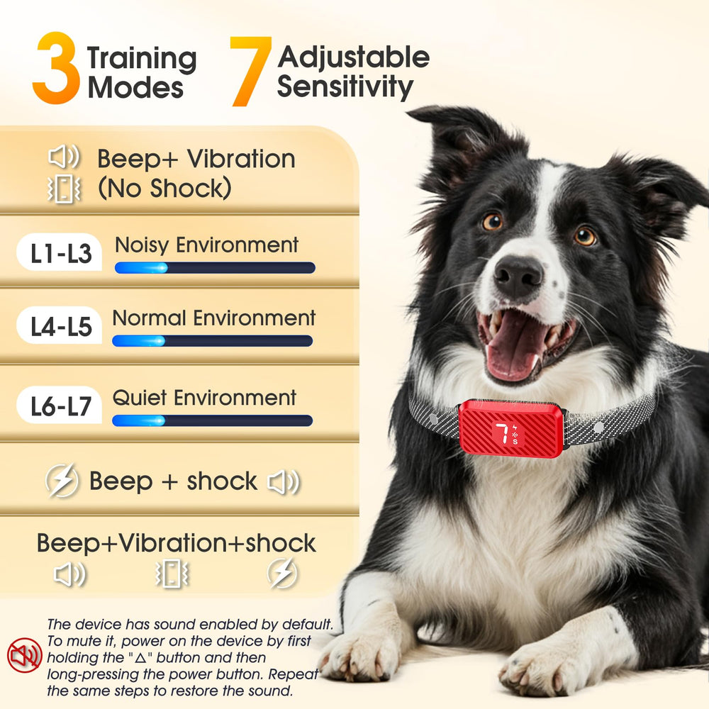 KJKZO Bark Collar customizable training modes tailor coaching for every dog