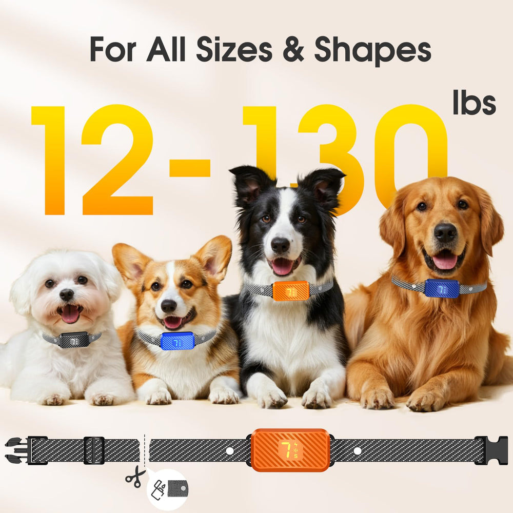 KJKZO bark collar waterproof closeup demonstrates IP65 durability for outdoor use