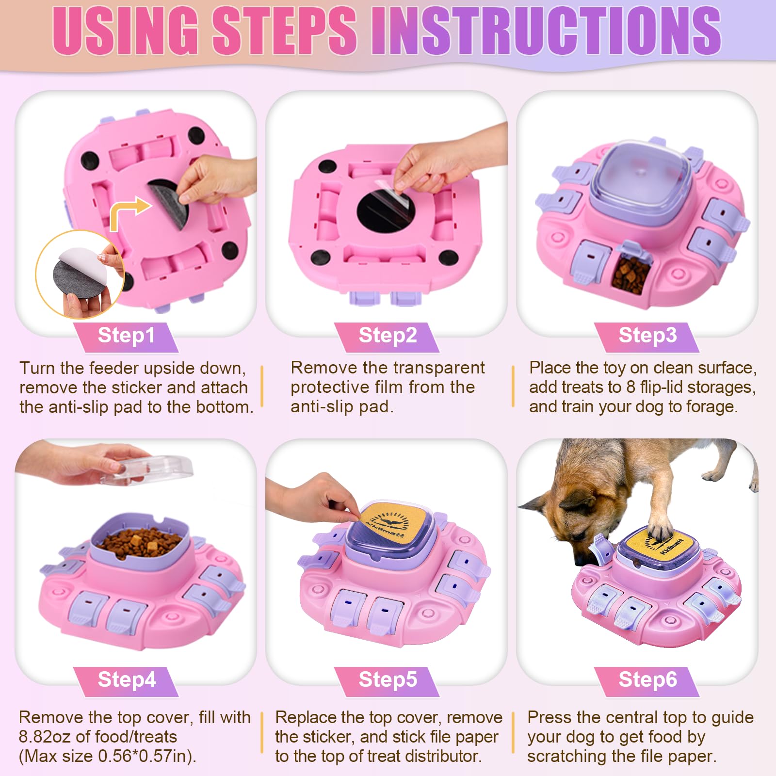 Kkiimatt Dog Foraging Playtime Setup suggests enriching, long engagement